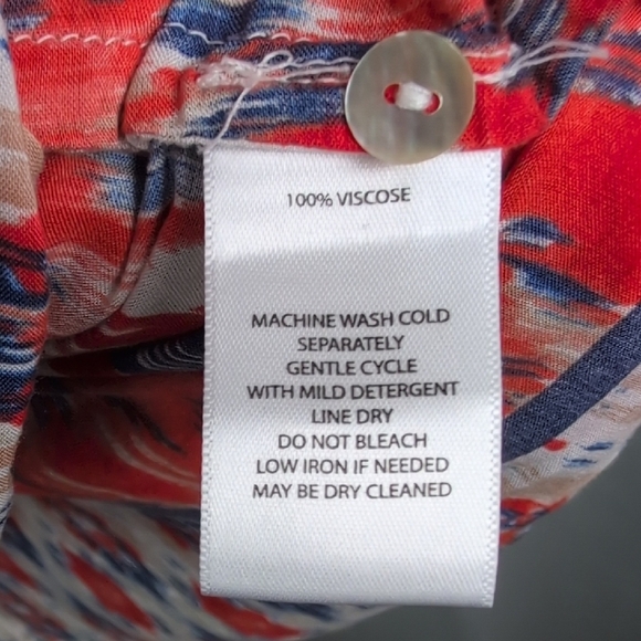 Beachlunchlounge Relaxed Orange and Blue Tunic - Picture 6 of 8